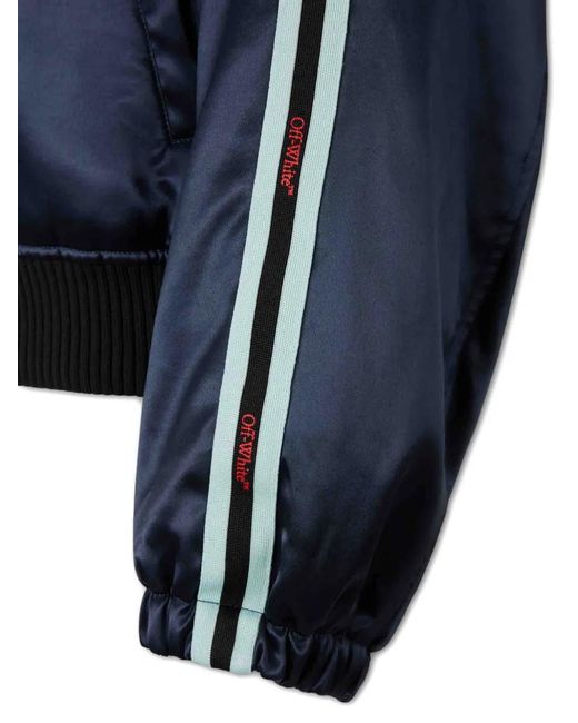 Off-White c/o Virgil Abloh Blue Veste Bomber À Rayures