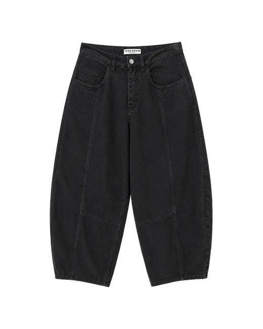 ICON DENIM Gray Jean Sia À Empiècements