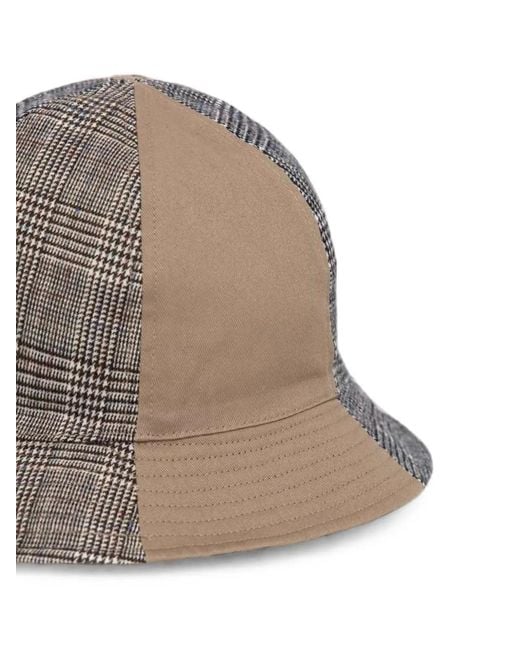Kangol Gray Checked Panel Hat