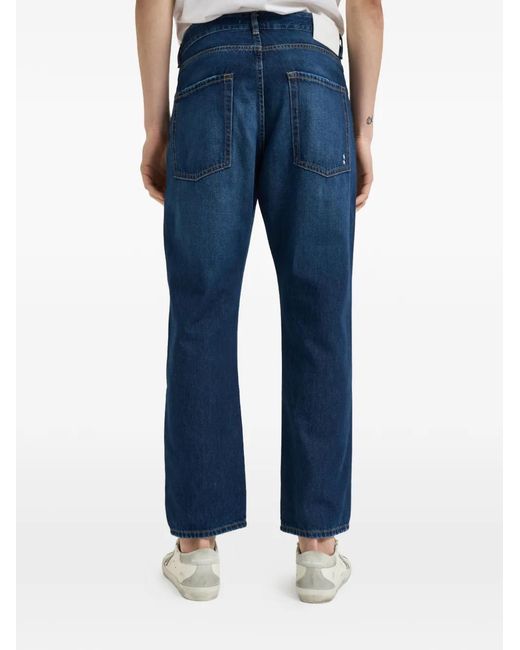 ICON DENIM Blue Buttoned Jeans for men