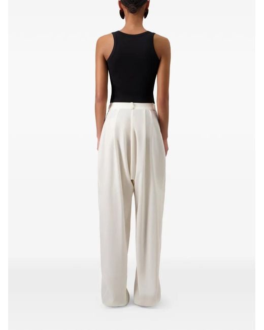 Coperni White Sarouel-Inspired Zipped Trousers