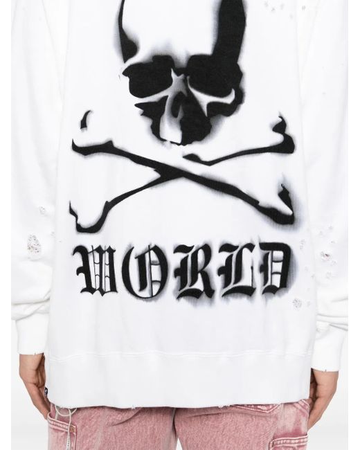 MASTERMIND WORLD Hoodie Met Logoprint in het White voor heren