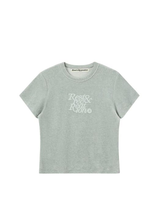 Rest&Recreation Gray Round-Neck T-Shirt