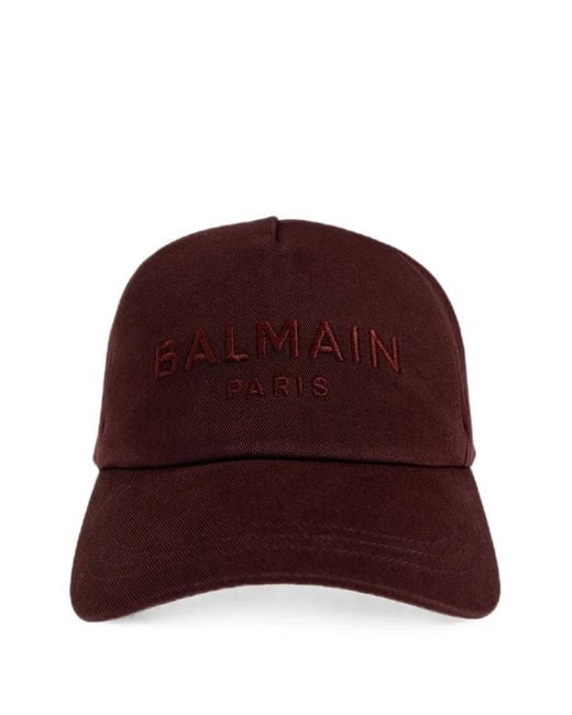 Balmain Logo-Embroidered Baseball Cap