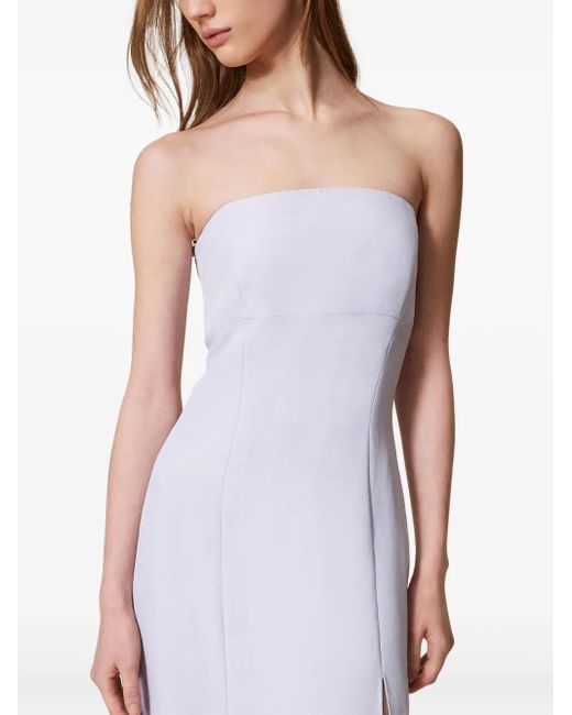 Twinset White Strapless Dress