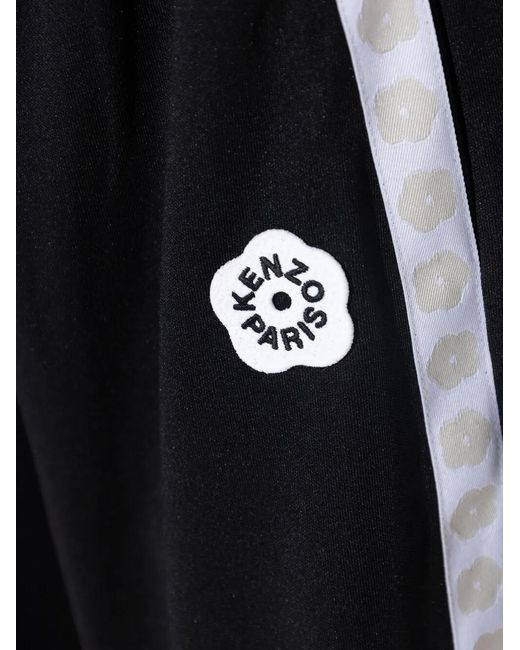 KENZO Black Trousers With Logo