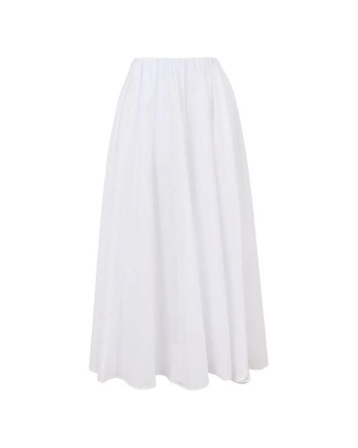 Staud White Milano Maxi Skirt