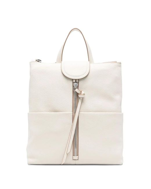 Gianni Chiarini White Zip-Fastening Backpack
