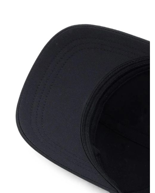 Karl Lagerfeld Blue Logo-Plaque Baseball Cap for men