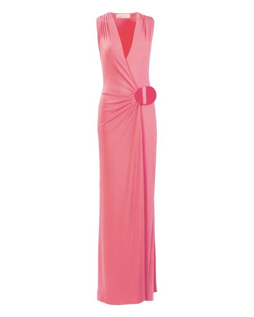 Silvia Tcherassi Pink Fadila Maxi Dress