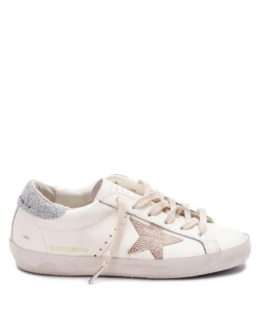 Golden Goose Deluxe Brand White "Super-Star" Sneakers