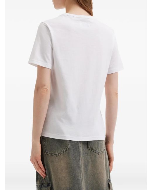 Izzue White Graphic-Print T-Shirt