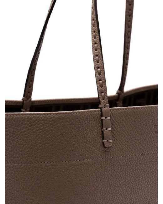 Fendi Brown Medium Roll Tote Handbag