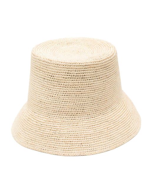 Van Palma Natural Gina Straw Bucket Hat