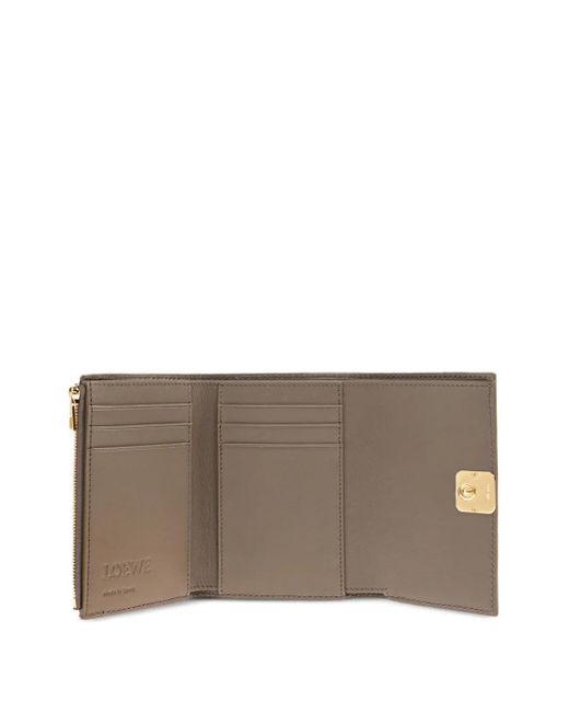 Loewe Brown Anagram Small Leather Wallet