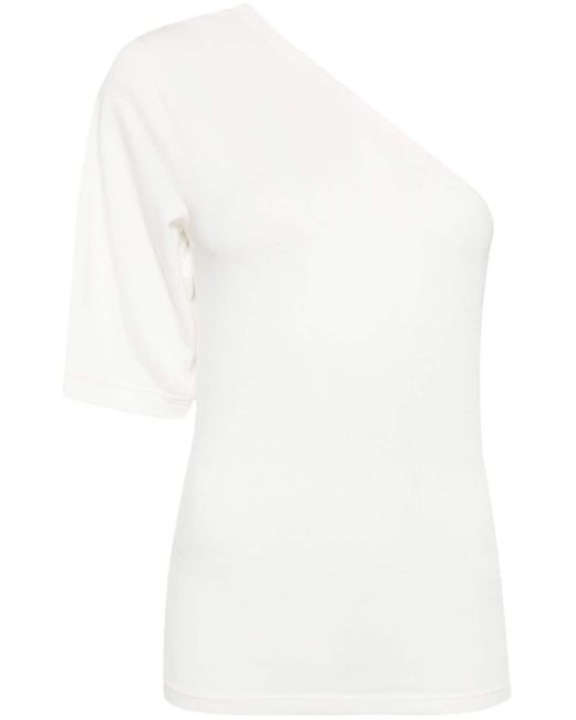 Thom Krom White One-shoulder Soft-jersey Top