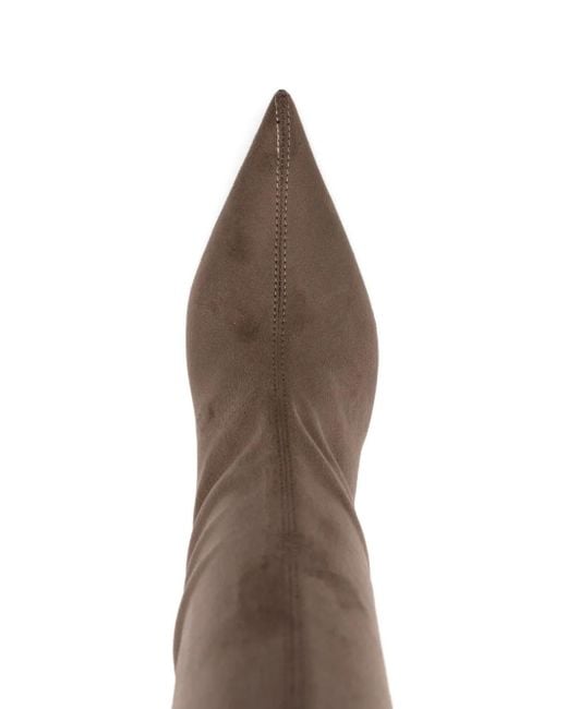 Le Silla White 80Mm Pointed-Toe Boots