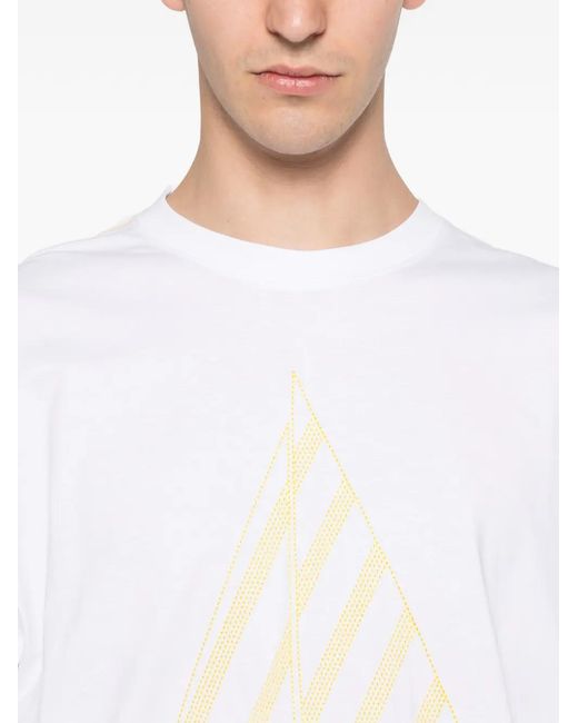 Jacquemus White Embroidered Sailboat Voilier T-Shirt for men
