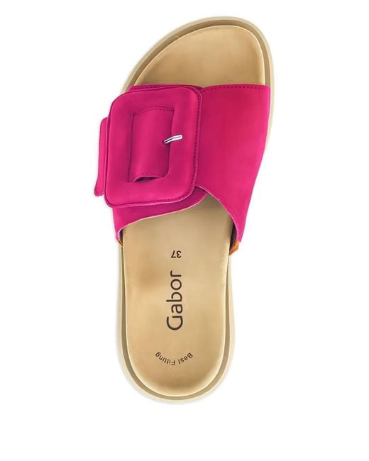Gabor Pink Adios Flat Sandals