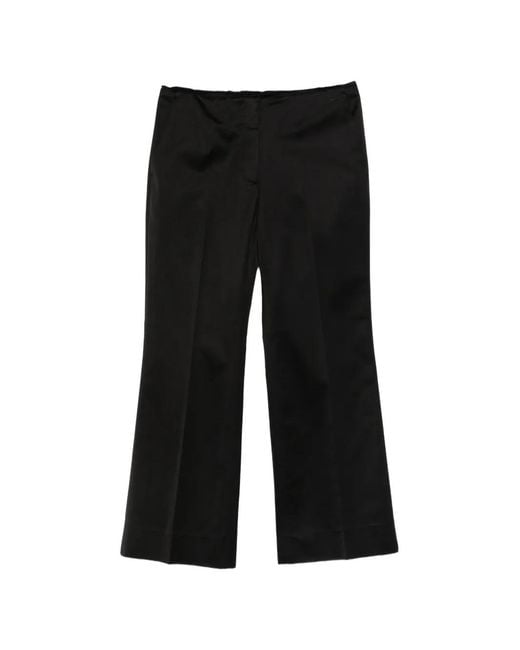 Totême Black Kick Flare Trousers