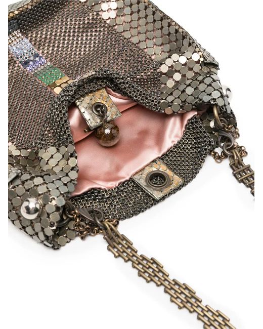 Laura B White Chain-Strap Mini Bag