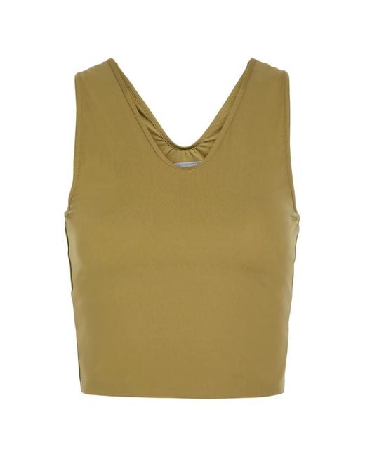Spense Green Cosmic Racer V-Neck Tank Top
