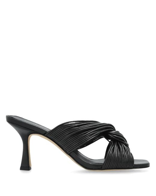 MICHAEL Michael Kors Black Alessia Open-Toe Mules