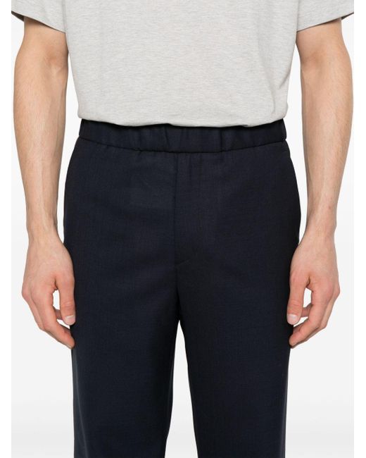 Pantalones ajustados de talle medio Lardini de hombre de color Blue