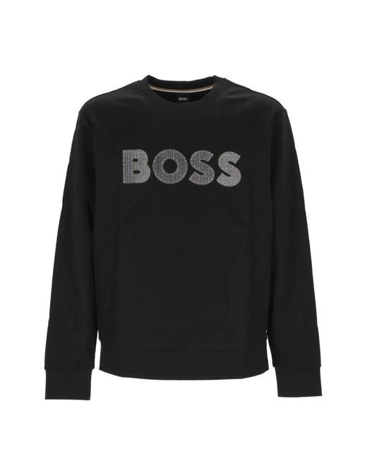 Boss Black Logo-Patch Sweater for men