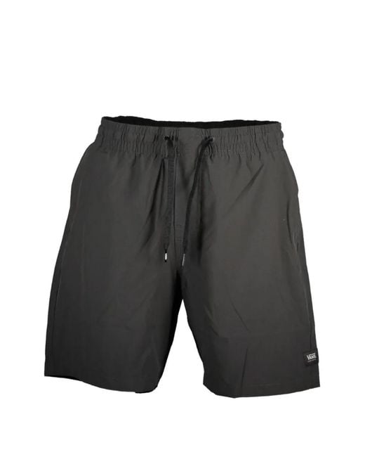Vans Gray Short De Bain À Patch Logo for men