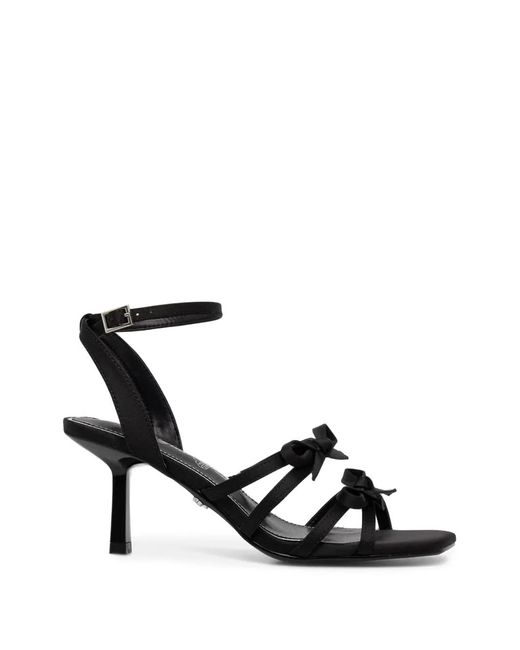 Buffalo Black Kaida Bow Multi-Strap Sandals