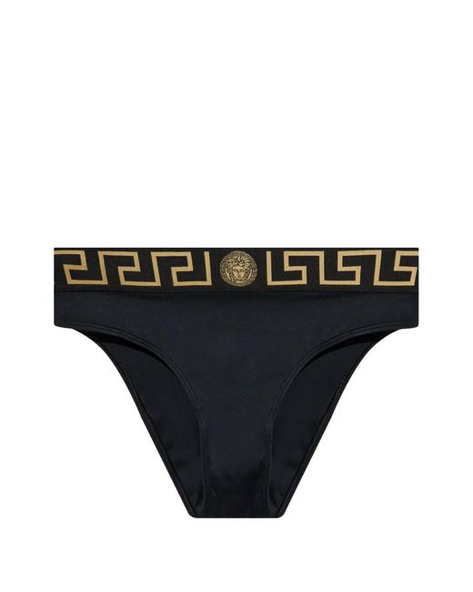 Bragas de bikini Greca Border Versace de color Black