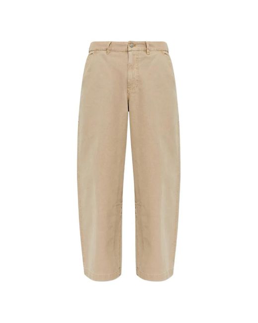 AllSaints Natural Multiple-Pockets Wide-Leg Jeans for men