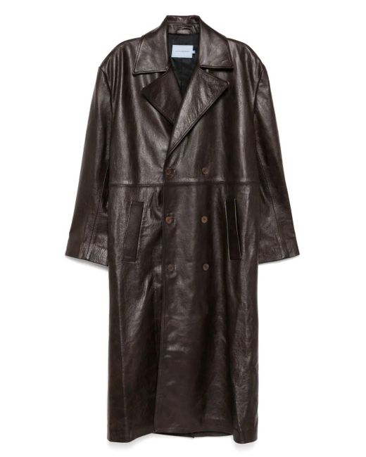 Achilles Ion Gabriel Black All Alone Leather Coat