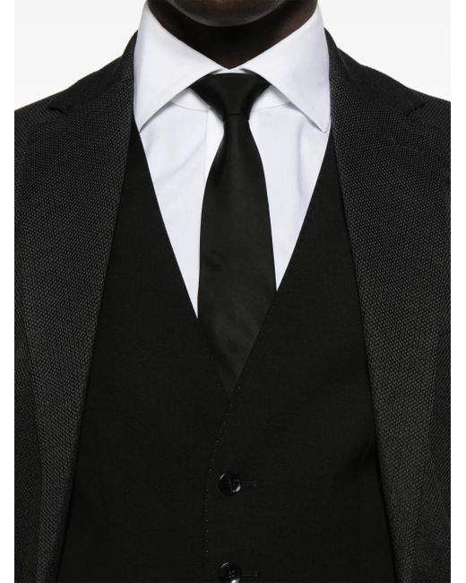 Boss Black Wool Waistcoat for men