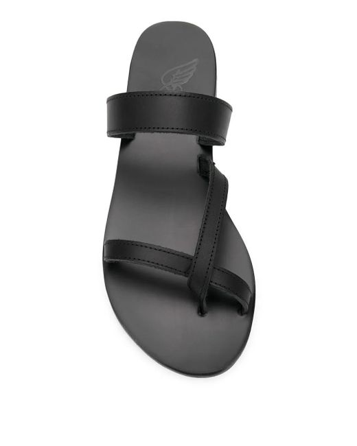 Ancient Greek Sandals Black Daphnae Sandals