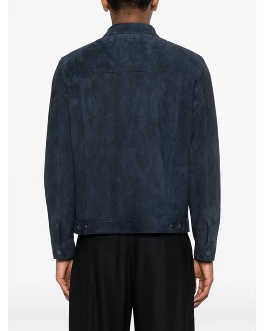 Chaqueta Con Bolsillo Con Botón Canali de hombre de color Blue