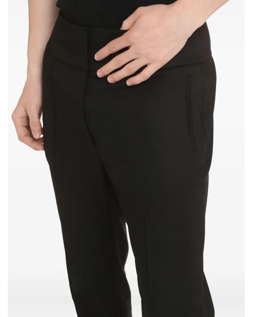 Peserico Black Roll-Up Cuff Trousers for men