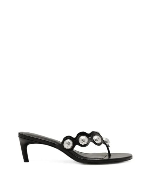 Cult Gaia White Anora Sandals