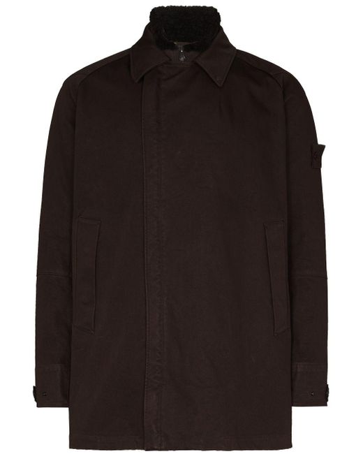 Stone Island Synthetic Raso Gommato Ghost Double Jacket in Black for ...