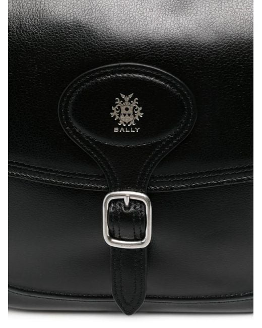 Bally バックル ショルダーバッグ Black