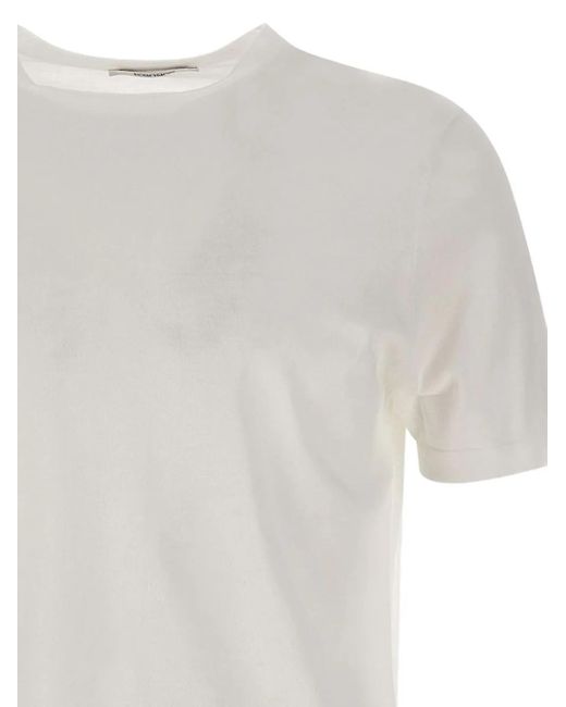 Kangra White Cotton T-Shirt for men