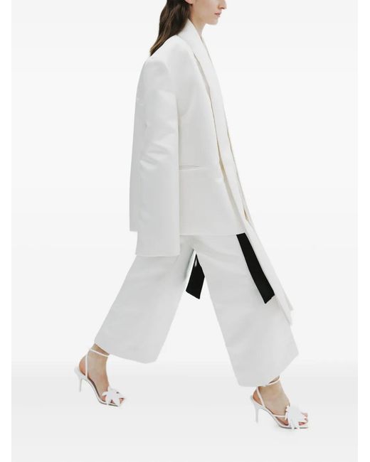 A.W.A.K.E. MODE White 80Mm Delta Palma Pumps