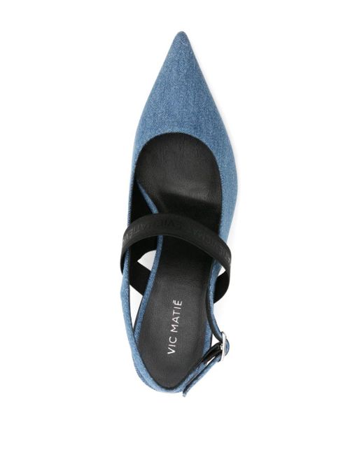 Zapatos Bonbon con tacón de 70 mm Vic Matié de color Blue