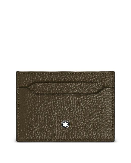 Montblanc Brown Grained Leather Card Holder