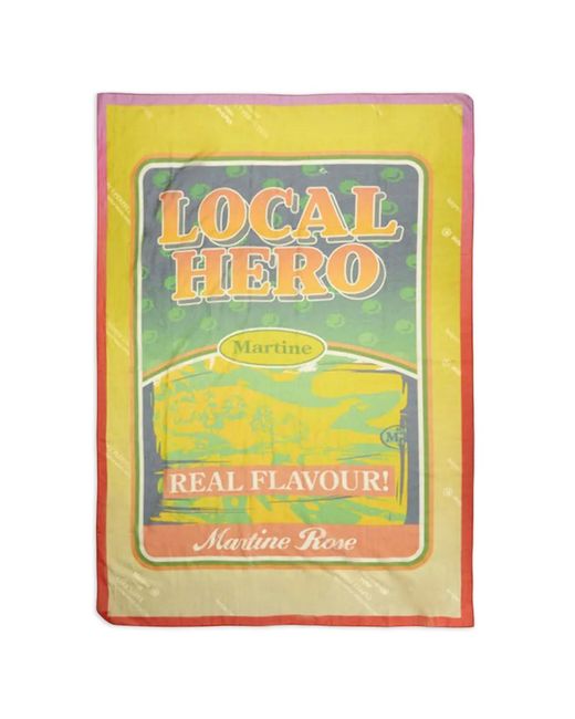 Martine Rose Yellow Local Hero Patterned Pareo