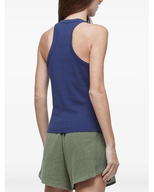 Osklen Blue Racer-Back Top