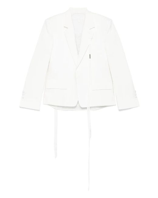 Ann Demeulemeester White Susa Blazer