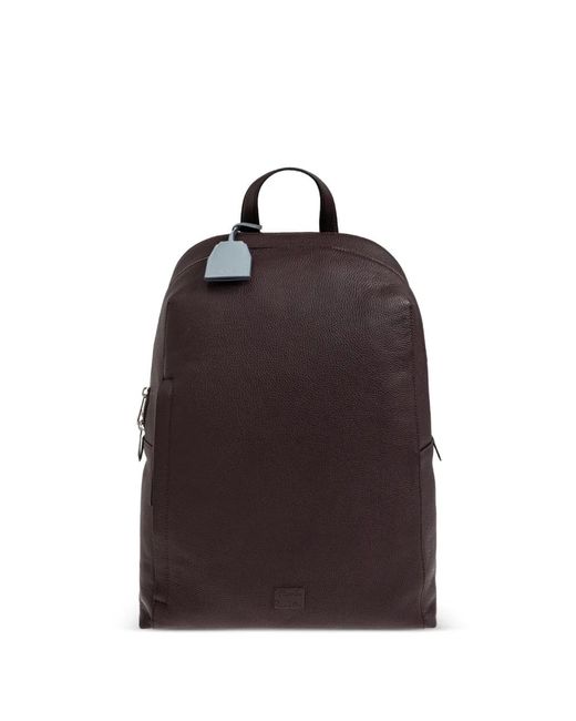 Paul Smith Red Grained Leather Backpack for men