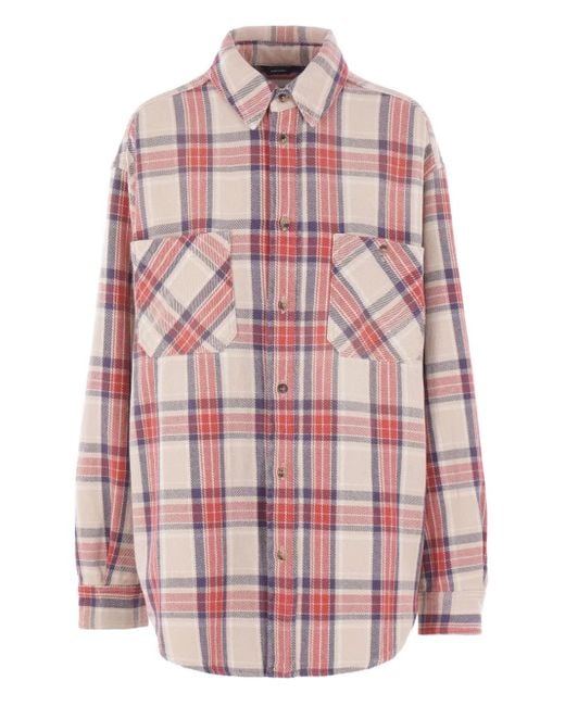 Haikure Red Checked Pocket Shirt